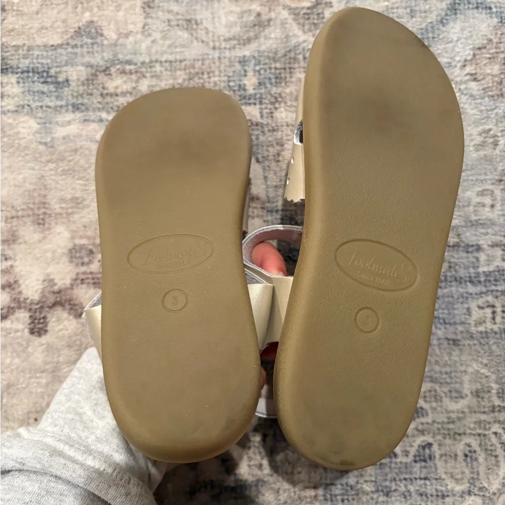Sz 3 Silver Footmates Sandals